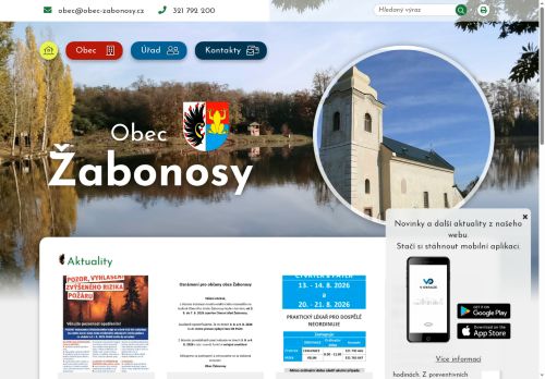 Zobrazit webové stránky Obecní úřad Žabonosy