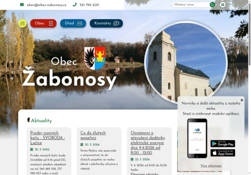 Zobrazit webové stránky Obecní úřad Žabonosy