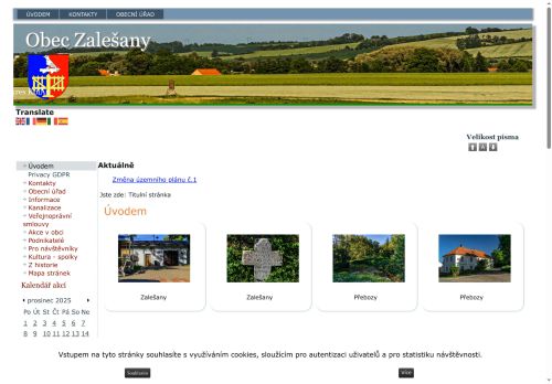 Zobrazit webové stránky Obecní úřad Zalešany