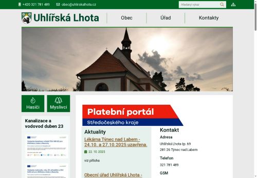 Zobrazit webové stránky Obecní úřad Uhlířská Lhota