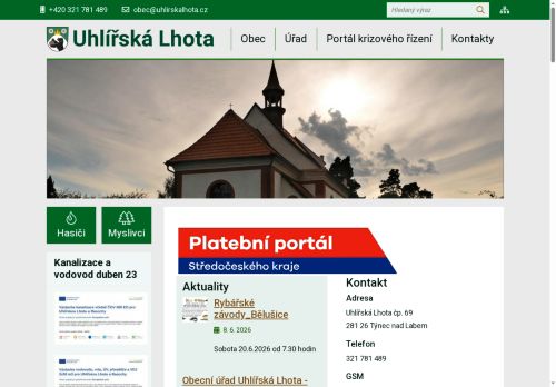 Zobrazit webové stránky Obecní úřad Uhlířská Lhota