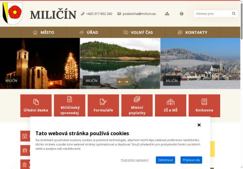 Zobrazit webové stránky Městský úřad Miličín