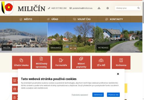 Zobrazit webové stránky Městský úřad Miličín