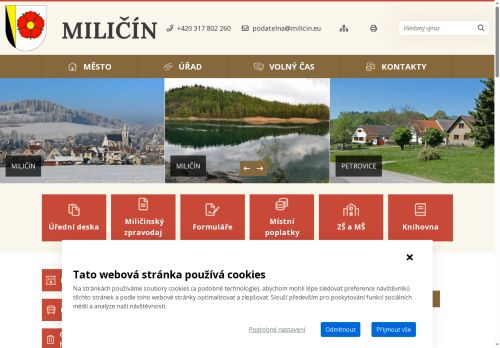 Zobrazit webové stránky Městský úřad Miličín