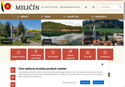 Zobrazit webové stránky Městský úřad Miličín