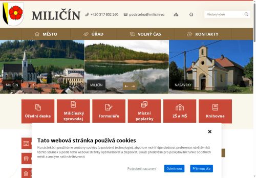 Zobrazit webové stránky Městský úřad Miličín