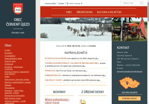 Zobrazit webové stránky Obecní úřad Červený Újezd