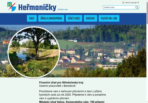 Zobrazit webové stránky Obecní úřad Heřmaničky