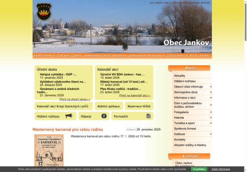 Zobrazit webové stránky Obecní úřad Jankov