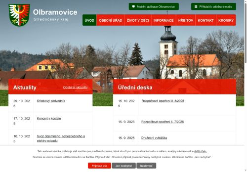 Zobrazit webové stránky Obecní úřad Olbramovice