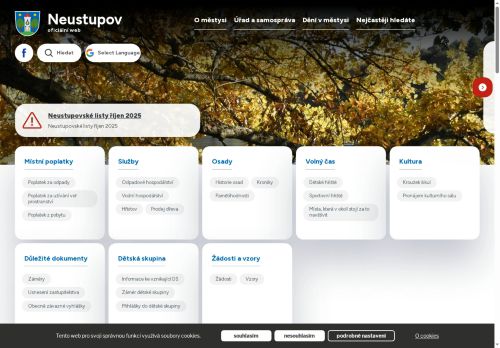 Zobrazit webové stránky Úřad městyse Neustupov