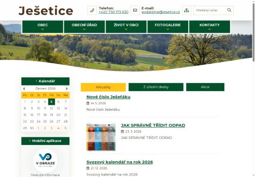 Zobrazit webové stránky Obecní úřad Ješetice