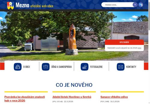 Zobrazit webové stránky Obecní úřad Mezno
