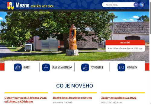 Zobrazit webové stránky Obecní úřad Mezno
