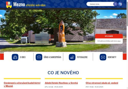 Zobrazit webové stránky Obecní úřad Mezno