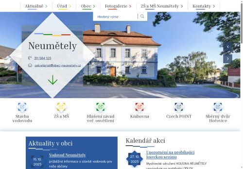 Zobrazit webové stránky Obecní úřad Neumětely