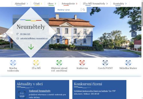 Zobrazit webové stránky Obecní úřad Neumětely
