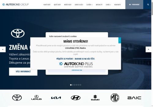 Webové stránky AUTOBOND GROUP a.s., Kladno