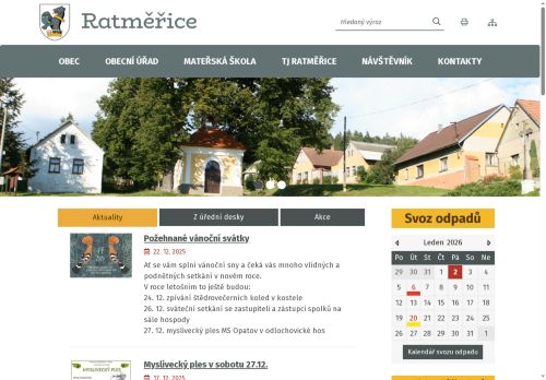 Zobrazit webové stránky Obecní úřad Ratměřice