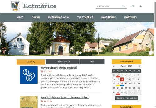 Zobrazit webové stránky Obecní úřad Ratměřice