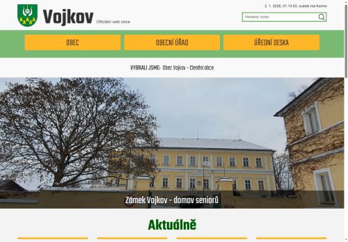 Zobrazit webové stránky Obecní úřad Vojkov