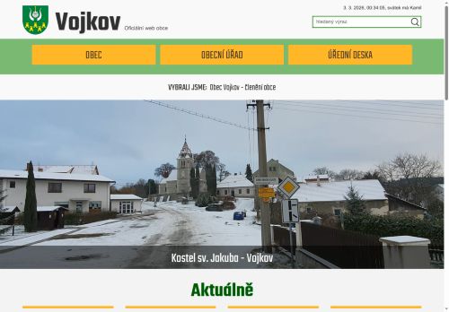 Zobrazit webové stránky Obecní úřad Vojkov