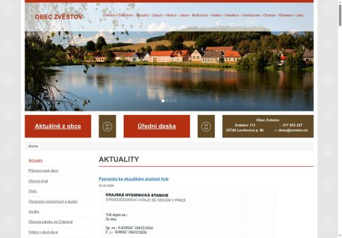 Zobrazit webové stránky Obecní úřad Zvěstov