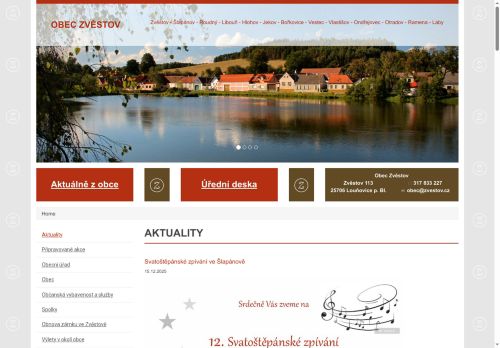Zobrazit webové stránky Obecní úřad Zvěstov