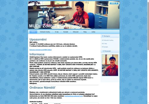 Zobrazit webové stránky Praktický lékař pro děti a dorost - MUDr. Zdeňka Soukopová