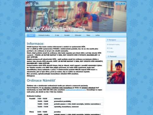Praktický lékař pro děti a dorost - MUDr. Zdeňka Soukopová