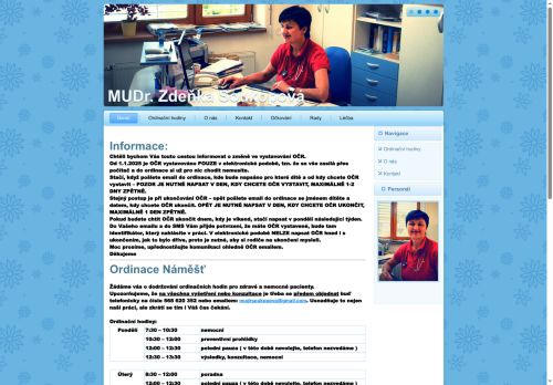 Zobrazit webové stránky Praktický lékař pro děti a dorost - MUDr. Zdeňka Soukopová