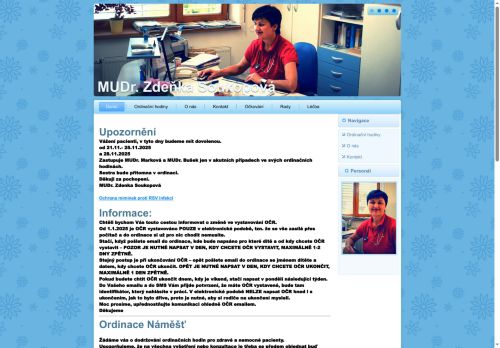 Zobrazit webové stránky Praktický lékař pro děti a dorost - MUDr. Zdenka Soukopová