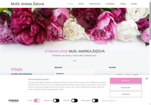 Zobrazit webové stránky Gynekologie - MUDr. Andrea Žažová