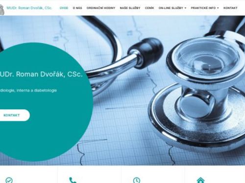 Kardiologická, interní a diabetologická ambulance - MUDr. Roman Dvořák, CSc.