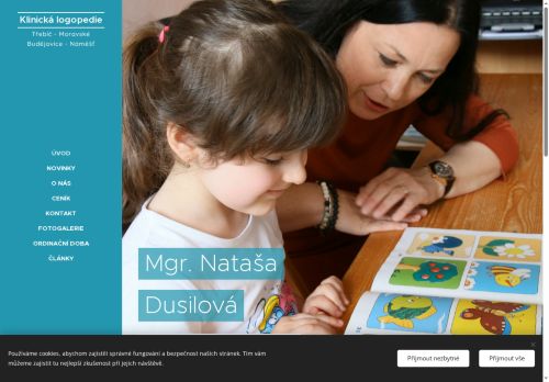 Zobrazit webové stránky Logopedie - PaedDr. Naděžda Dusilová, Mgr. Nataša Dusilová
