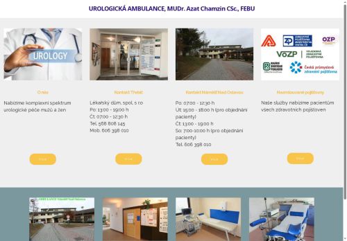 Zobrazit webové stránky Urologická ambulance - MUDr. Azat Chamzin CSc., FEBU