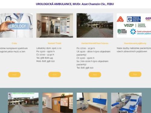 Urologická ambulance - MUDr. Azat Chamzin CSc., FEBU