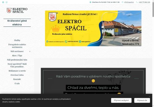 Zobrazit webové stránky Josef Spáčil Elektro