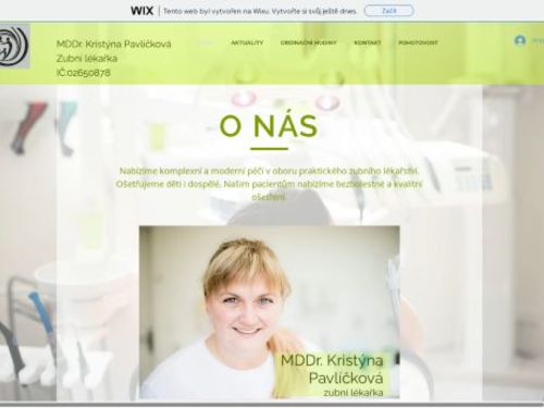 Zubní lékař - MDDr. Kristýna Pavlíčková