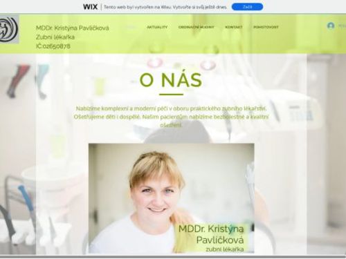 Zubní lékař - MDDr. Kristýna Pavlíčková