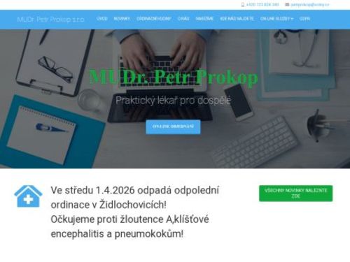 Praktický lékař pro dospělé - MUDr. Petr Prokop