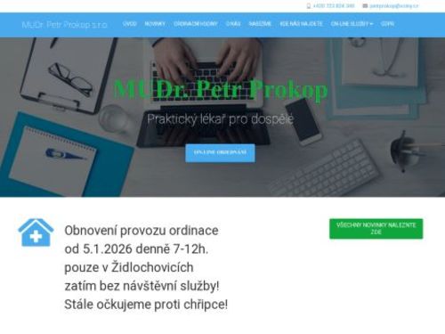Praktický lékař pro dospělé - MUDr. Petr Prokop