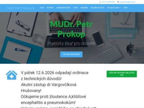 Praktický lékař pro dospělé - MUDr. Petr Prokop