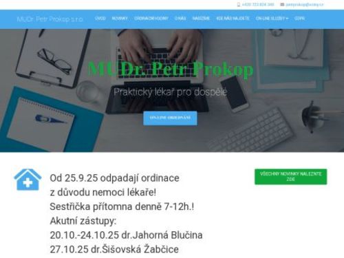 Praktický lékař pro dospělé - MUDr. Petr Prokop