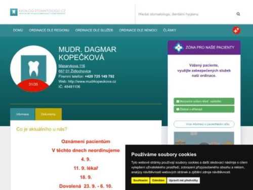Stomatologická ambulance - MUDr. Dagmar Kopečková