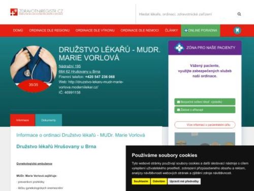 Gynekologická ambulance Družstvo lékařů -  MUDr. Marie Vorlová
