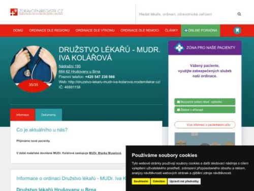 Interní a revmatologická ambulance - MUDr. Iva Kolářová