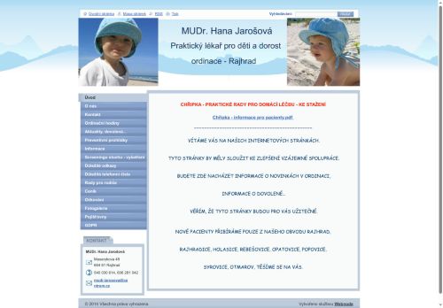 Zobrazit webové stránky Praktický lékař pro děti a dorost - MUDr. Hana Jarošová, MUDr. Alice Habrová