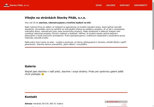 Zobrazit webové stránky Stavby Piták, s.r.o.