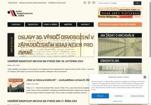 Webové stránky Archiv bezpečnostních složek, Kanice